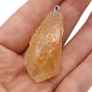 Pendentif irrégulier en pierre naturelle de citrine