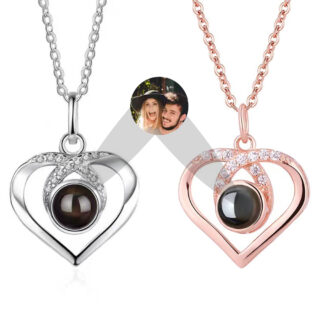 Collier coeur photo Personnalisée