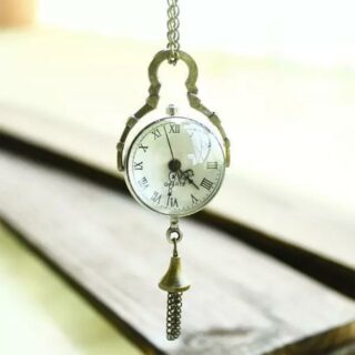 Pendentif montre de poche en forme de boule pour femme et homme